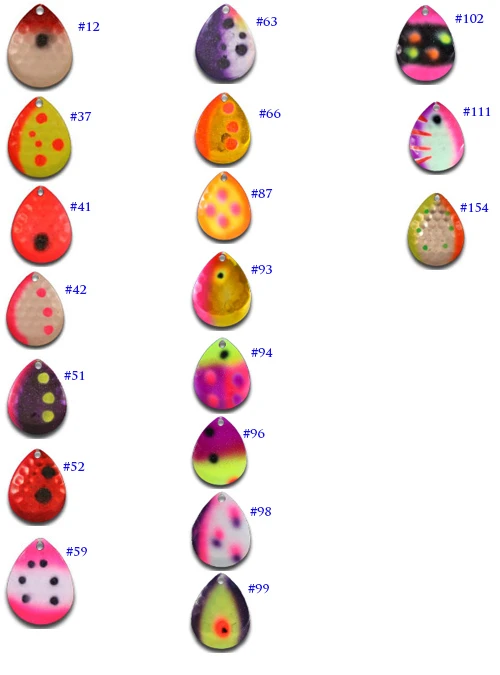 Warrior Lures Colorado Blades 3 Warrior Lures Colorado Blades