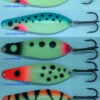 Creative Touch Glow Humpy Trolling Spoons 1 Creative Touch Glow Humpy Trolling Spoons -Sport Fishing Gear humpy glow family